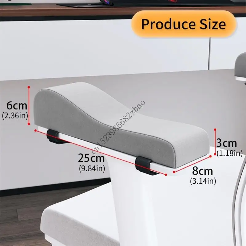 h7ea 2 조각 세트 인체 공학적 메모리 폼 엘보우 휴식 쿠션 컴퓨터 게임 사무실 의자 무기를위한 분리 가능한 세척 가능한 덮개
