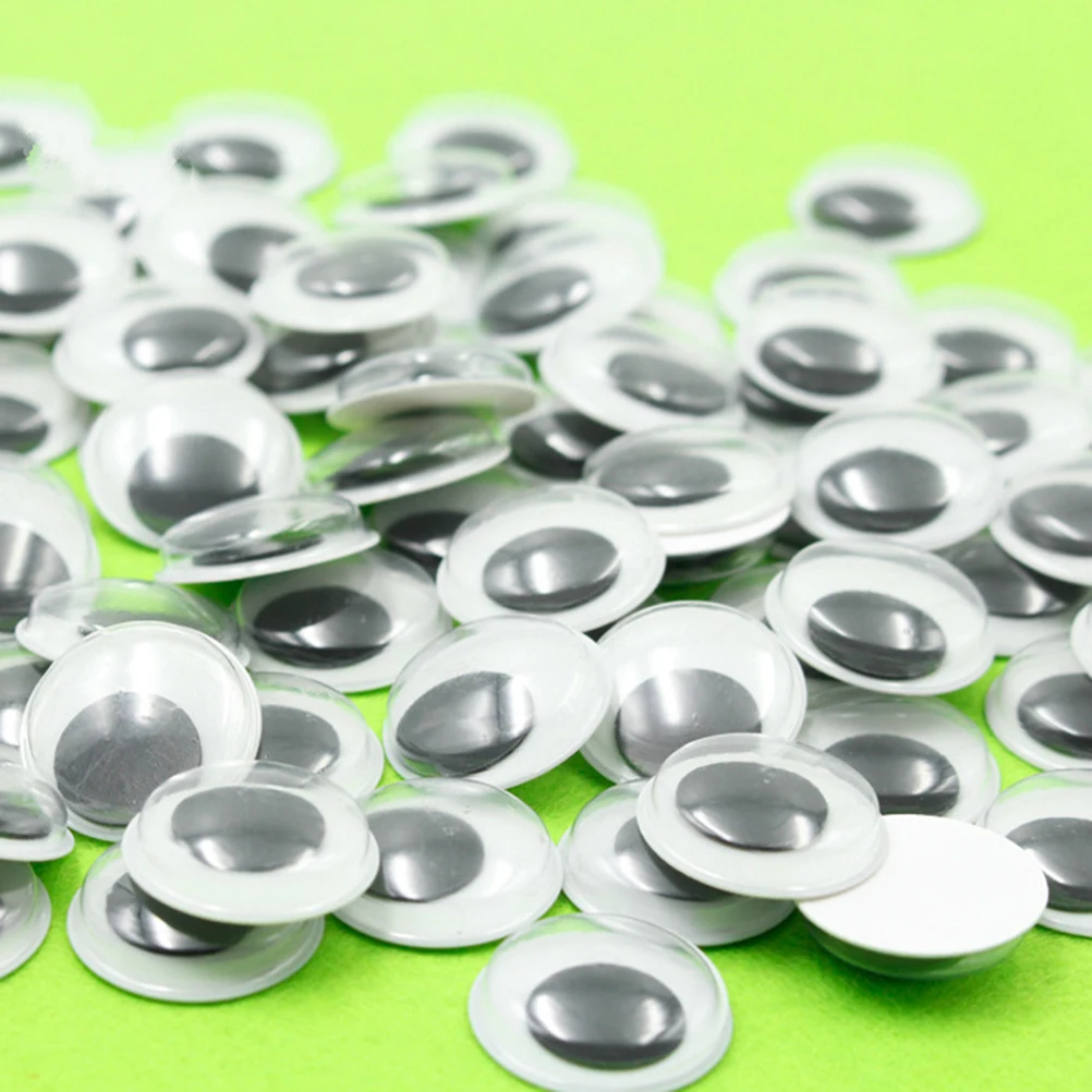 

300 Pcs/3 Movable Eyes Sticker Interesting Manual Black and White Handmade Toys Parent-child