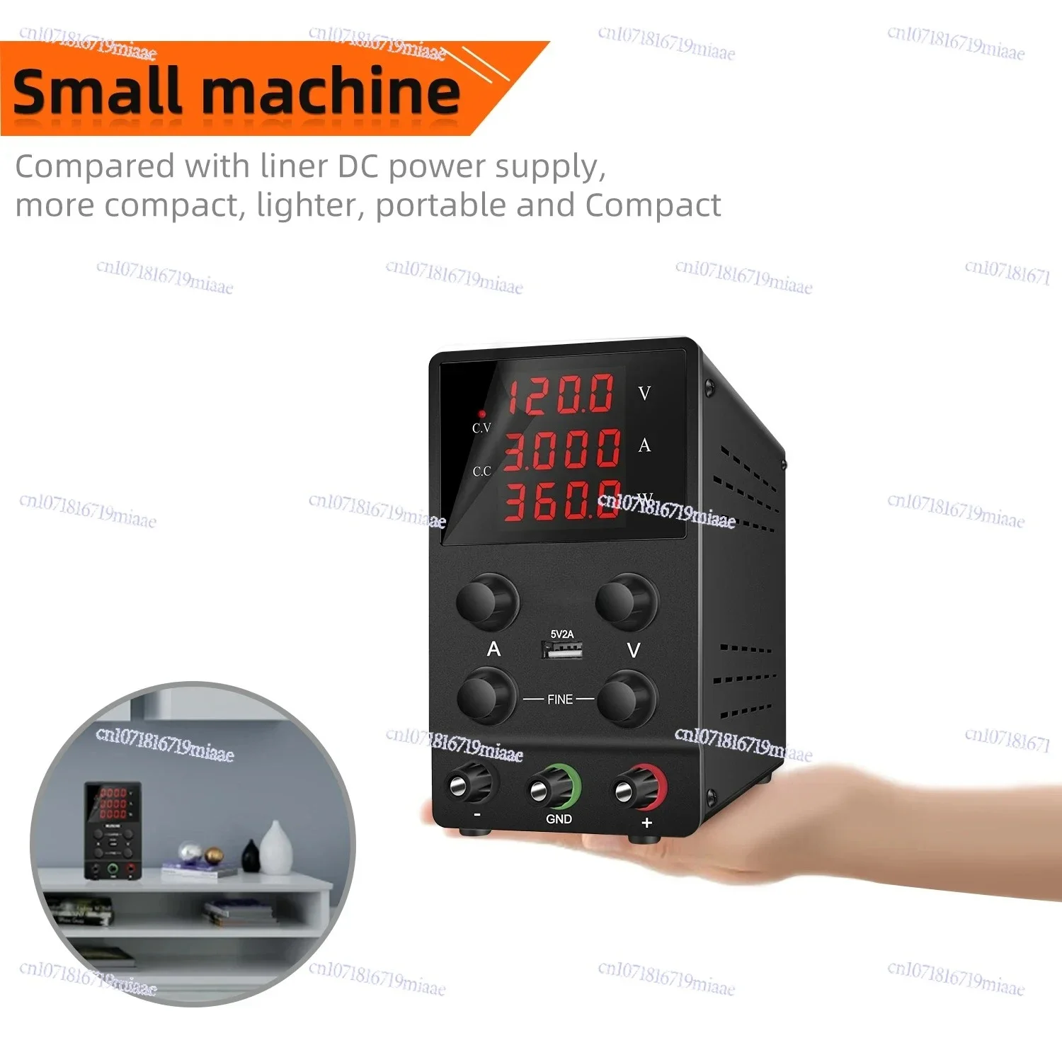 SPS1203 120V 3A DC Regulated Power Source LED Display Digital Adjustable Bench Power Supply