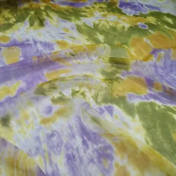 On Sale 100% Silk Fabric Georgette Breathable Flower Sewing Material 138cm in Width