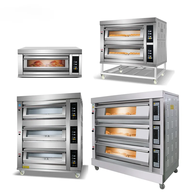 Commercial baking equipment other snack machine cake bread 1 2 3 deck pizza bakery oven price for sale,electric gas bakery ovens