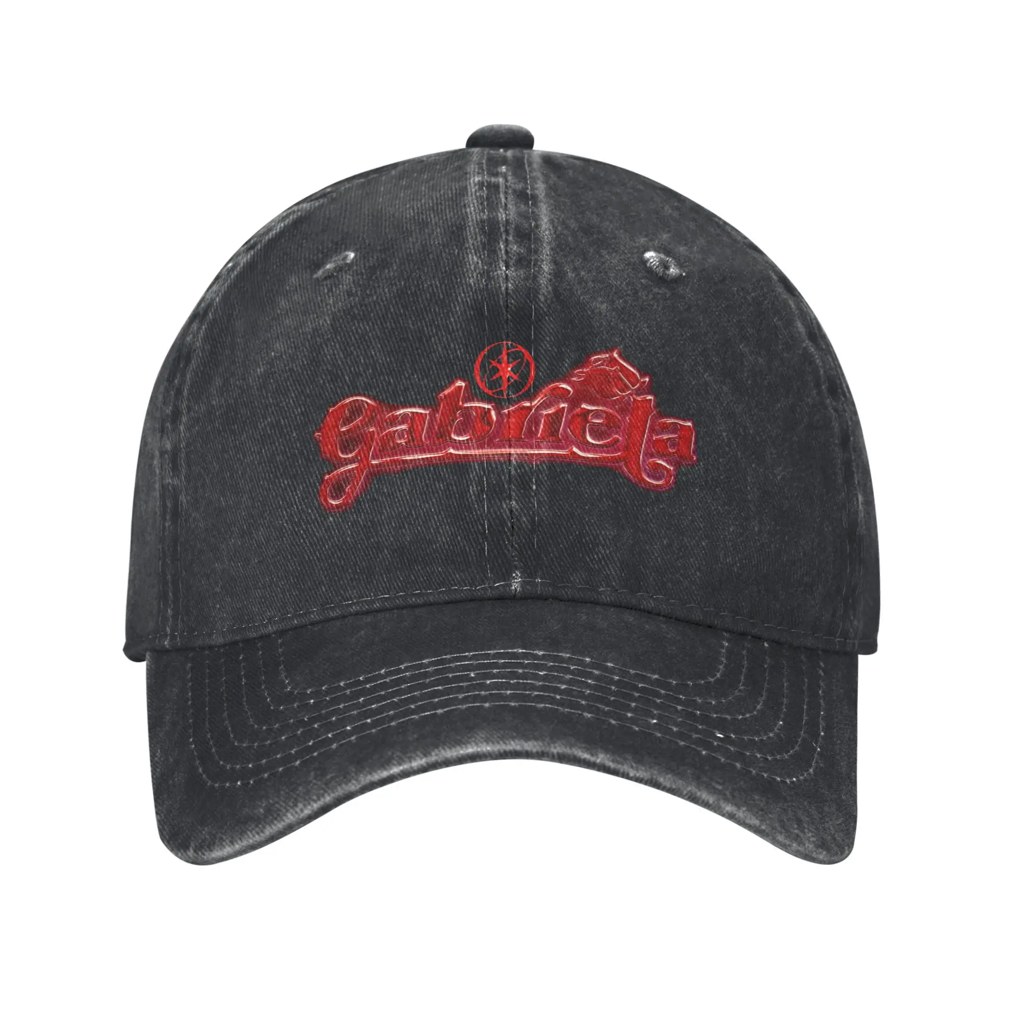 

Katseye Gabriela Logo Baseball Cap Sun Kpop Rock Sun-Proof Washed Trucker Hat Unisex Men Classic Custom DIY Baseball Caps