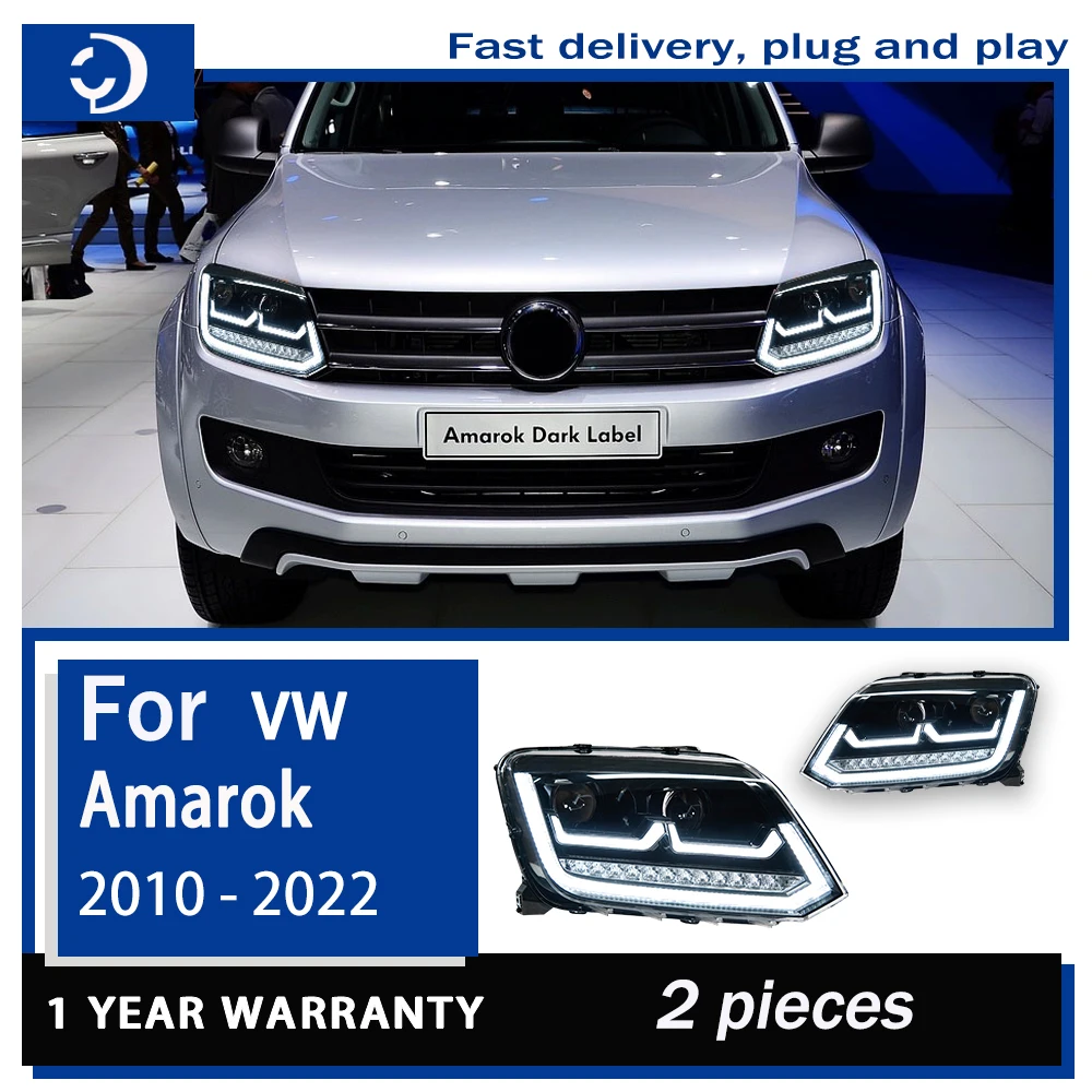 Car Styling Headlights for Amarok LED Headlight 2010-2022 Amarok Head Lamp DRL Signal Projector Lens Automotive