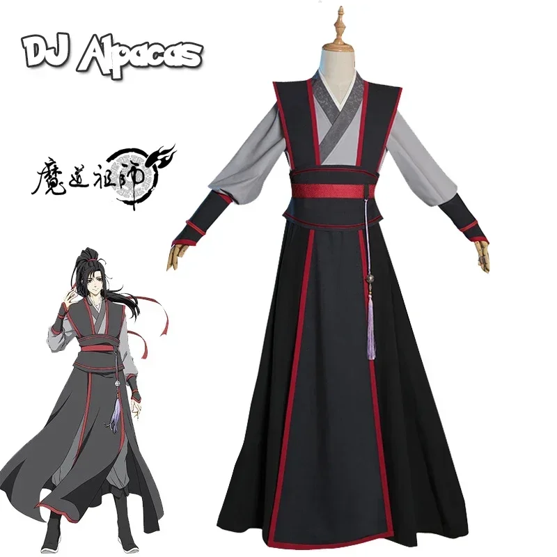 Mo Dao Zu Shi Cosplay Grandmaster of Demonic Cultivation Costume Men Anime Wei wuxian Wig shoes Flute Wei Wuxian Young