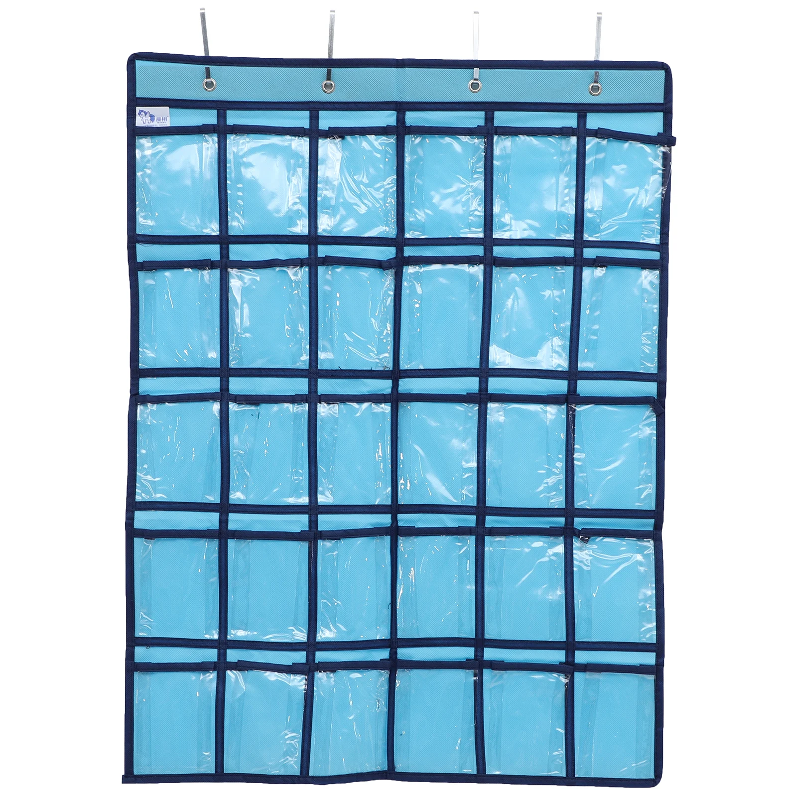 

Cell Phone Storage Bag Pocket Chart PVC Material Classroom Organizer Hanging Door Small Calculator Holder for Classroom