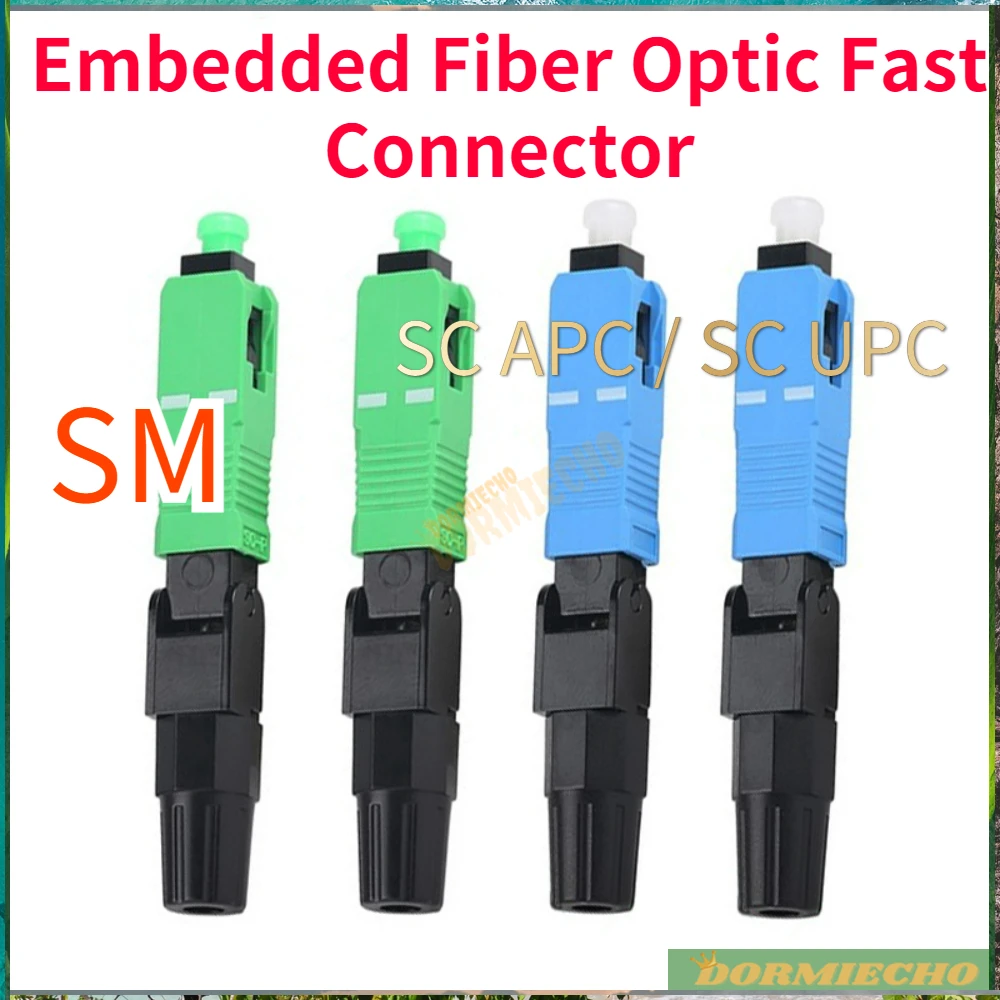 

Guaranteed SC APC / SC UPC Embedded Fiber Optic Fast Connector SM Field Assembly Cold Connection Adapter FTTH