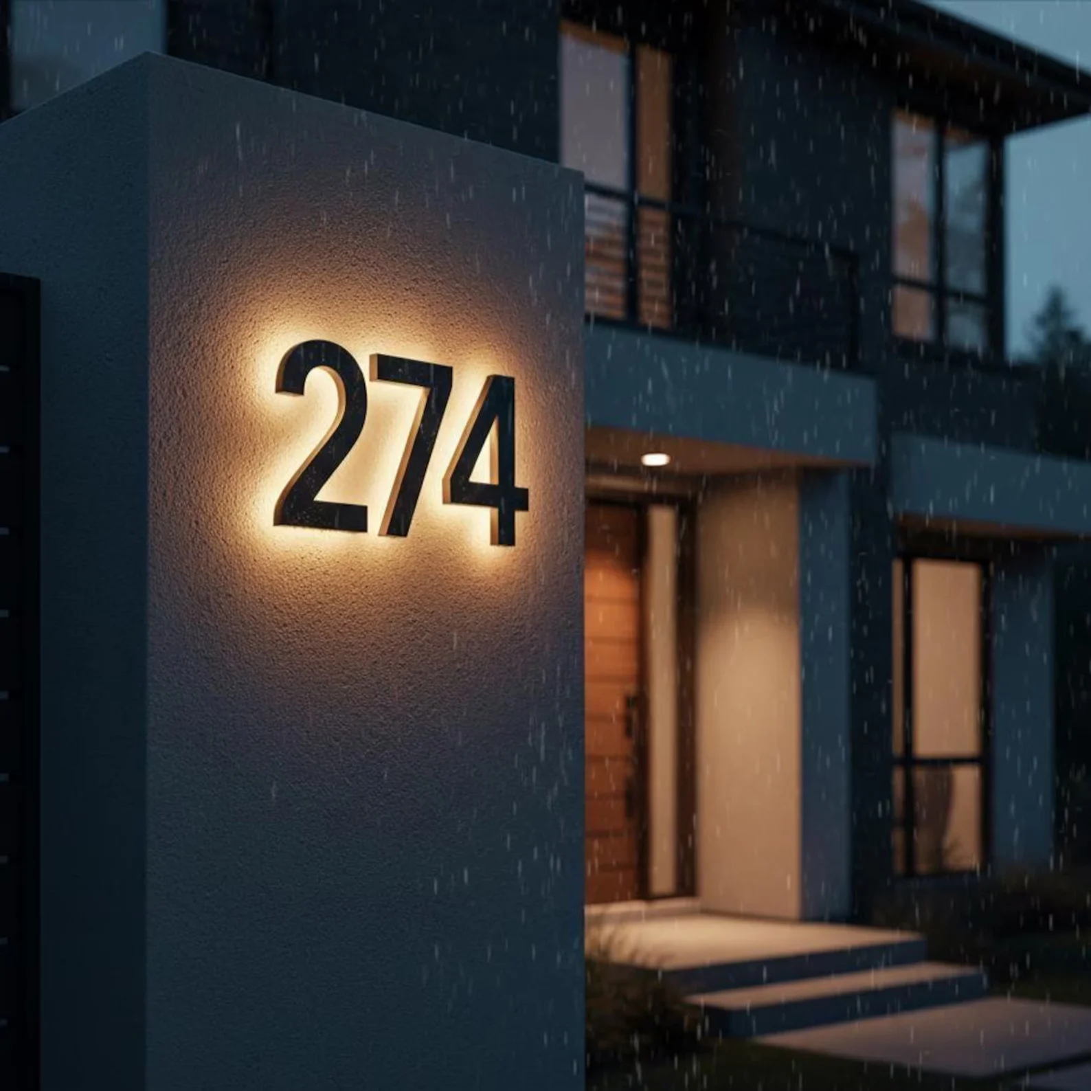ป้ายเลขที่บ้านแบบมีไฟส่องสว่าง - Address Home Office บทวิจารณ์และราคา