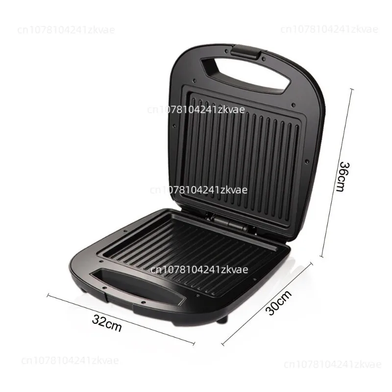 Household Double Sided Heated Sandwich Maker Multifunctional Toast Waffle Stripe Maker