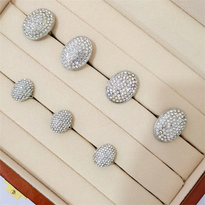 High-End Piano-Varnished Wooden Jewelry Storage Box Ring Earring Cufflink Display Collection Accessories Case