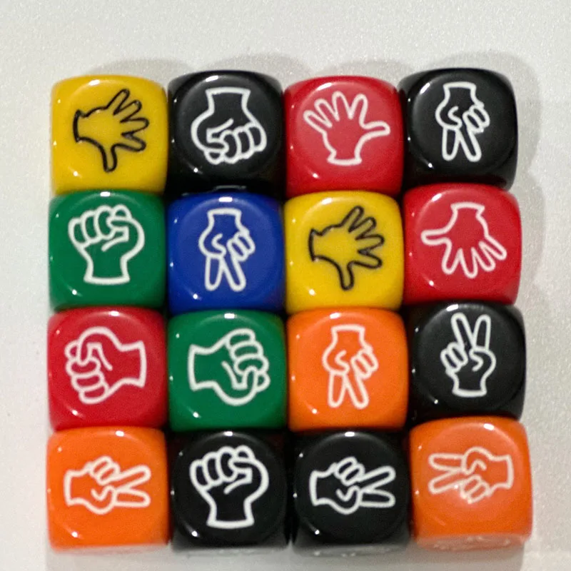 5 pcs/lot Mora Dice Creative Design 2*2 cm Finger-guessing Game  KTV Bar Game Green Resin Material