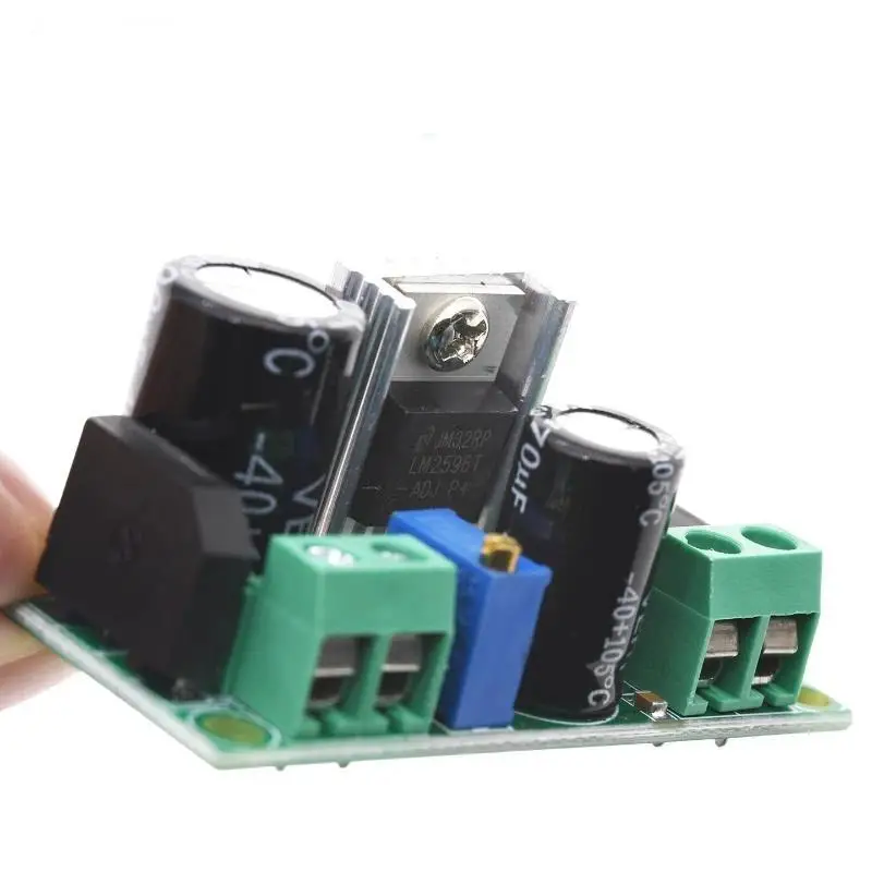 AC DC to DC LM2596HV 3A Adjustable Step Down Converter 5V-50V Power Regulator for IoT Device Stable Power Supply