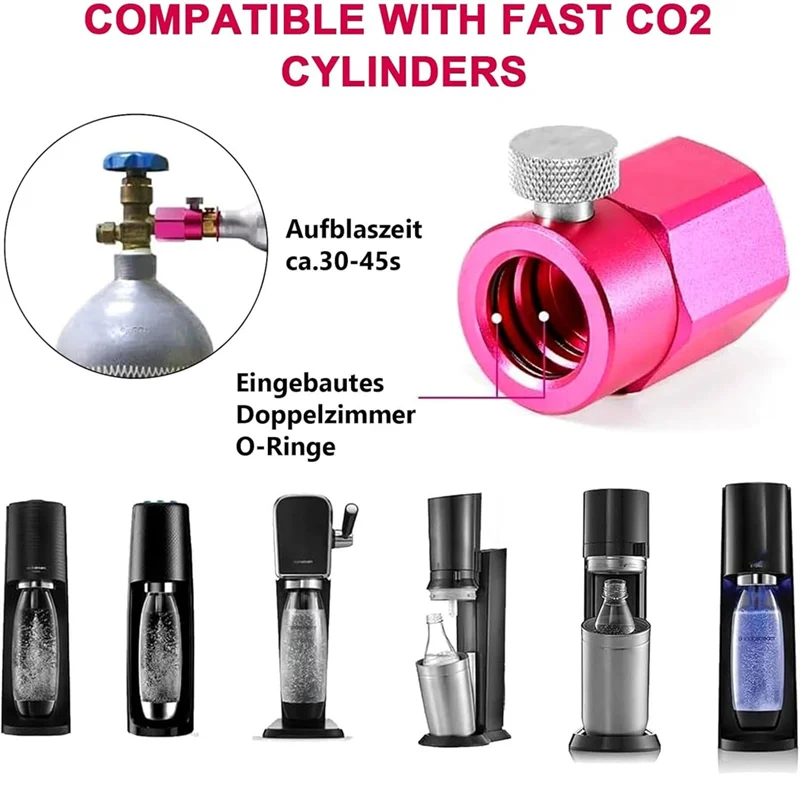 

Адаптер быстрого замены ABJO-CO2 для Sodastream Duo, Crystal 3.0 Terra Art E-Duo Perfect GAIA, адаптер быстрого подключения W21.8-14