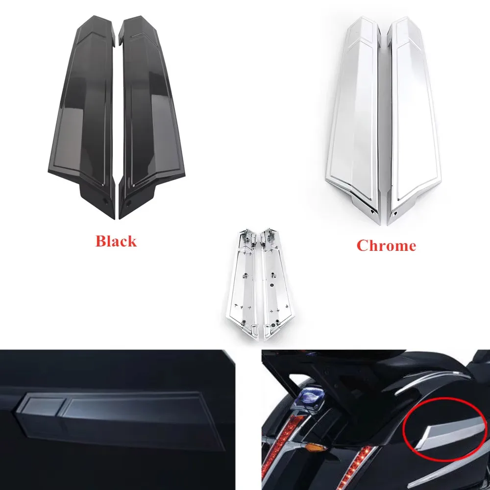 2Pcs Motorcycle Saddlebag Hinge Covers For Victory Cross Country Hard-Ball Magnum Cross Roads 2010-2017 Accessories