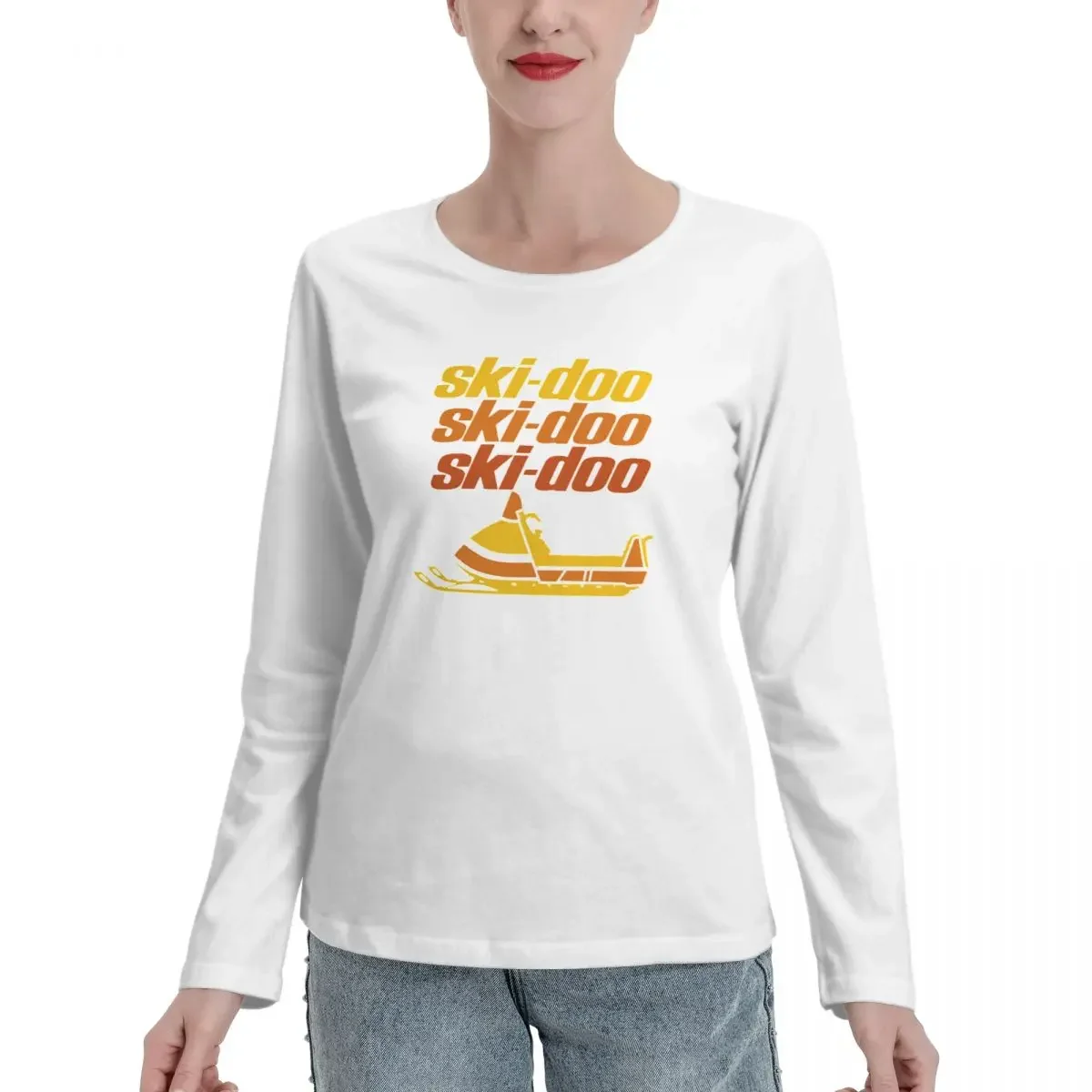 

Ski Doo Vintage Snowmobiles Long Sleeve T-Shirts funny t shirt black t shirts Women t-shirts