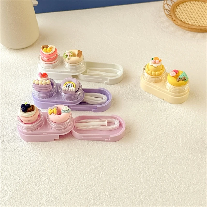 Contact Lenses Case Eye Contact Remover Plunger Suction Cup Travel Storage Inserter Remover Tool Safe Lens Placement