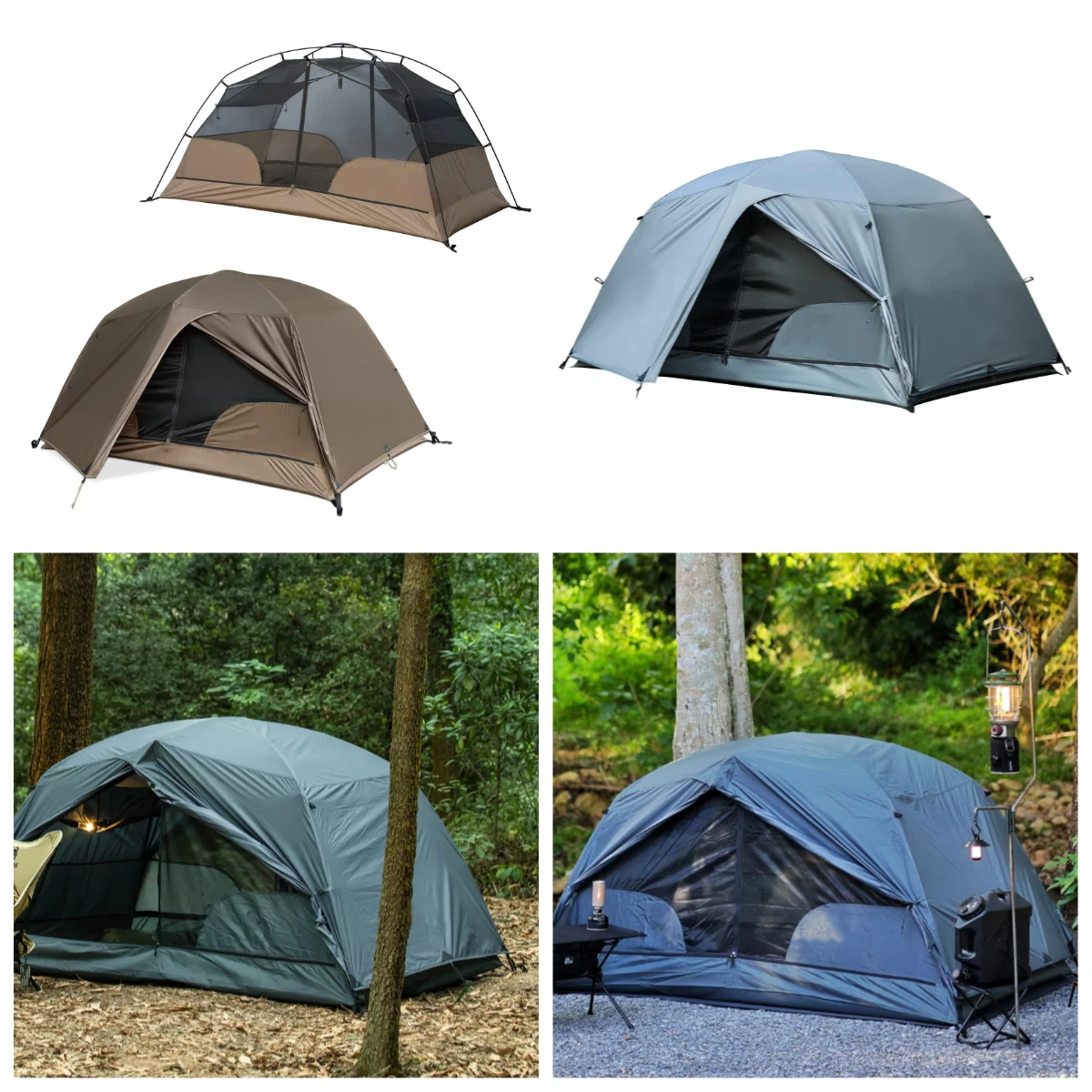 Waterproof Camping Tent Lightweight Dome for Hiking Backpacking 2-Season Free Standing Shelter