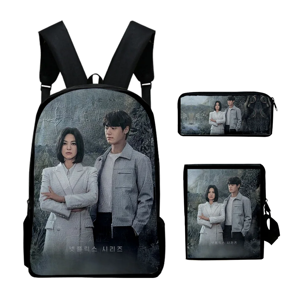 Harajuku Popular The Glory 2 Kdrama 3D Print 3pcs/Set School Bags Laptop Daypack Backpack Inclined shoulder bag Pencil Case image 6