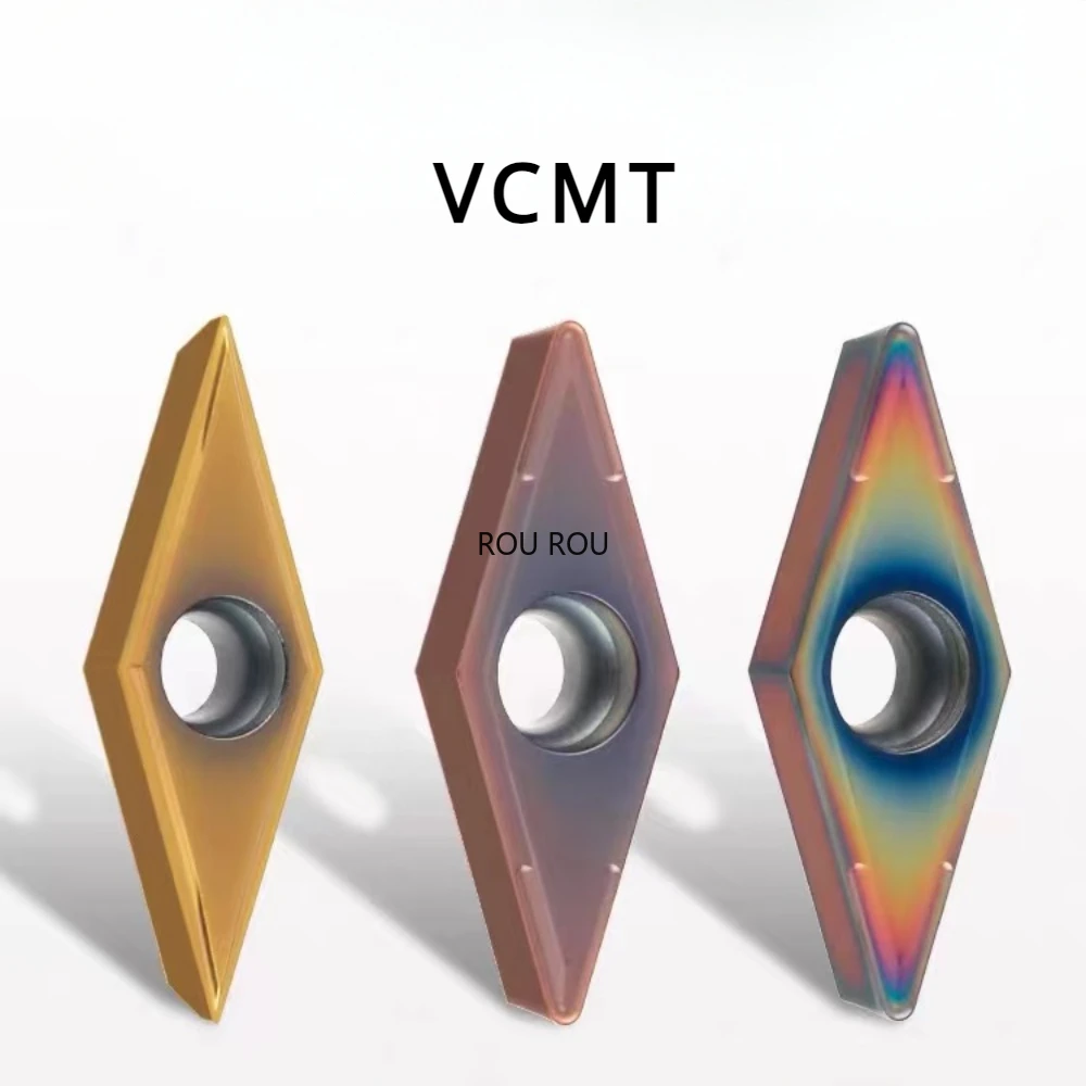 

10pcs VCMT VBMT Carbide Inserts Rhombic Turning Tool External Internal Inner Hole VCMT110304 VCMT160404 VCMT160408