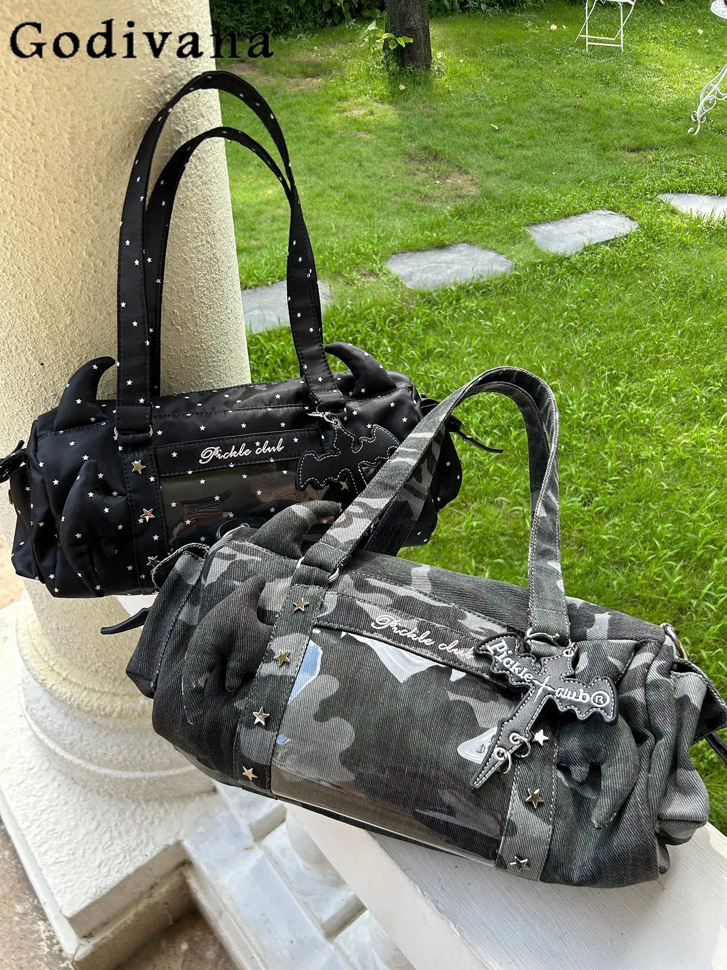 

Y2k Subculture Japanese Original Lolita Pain Bag Sweet and Cool Girl Large Capacity High Street Versatile Casual Shoulder Bag