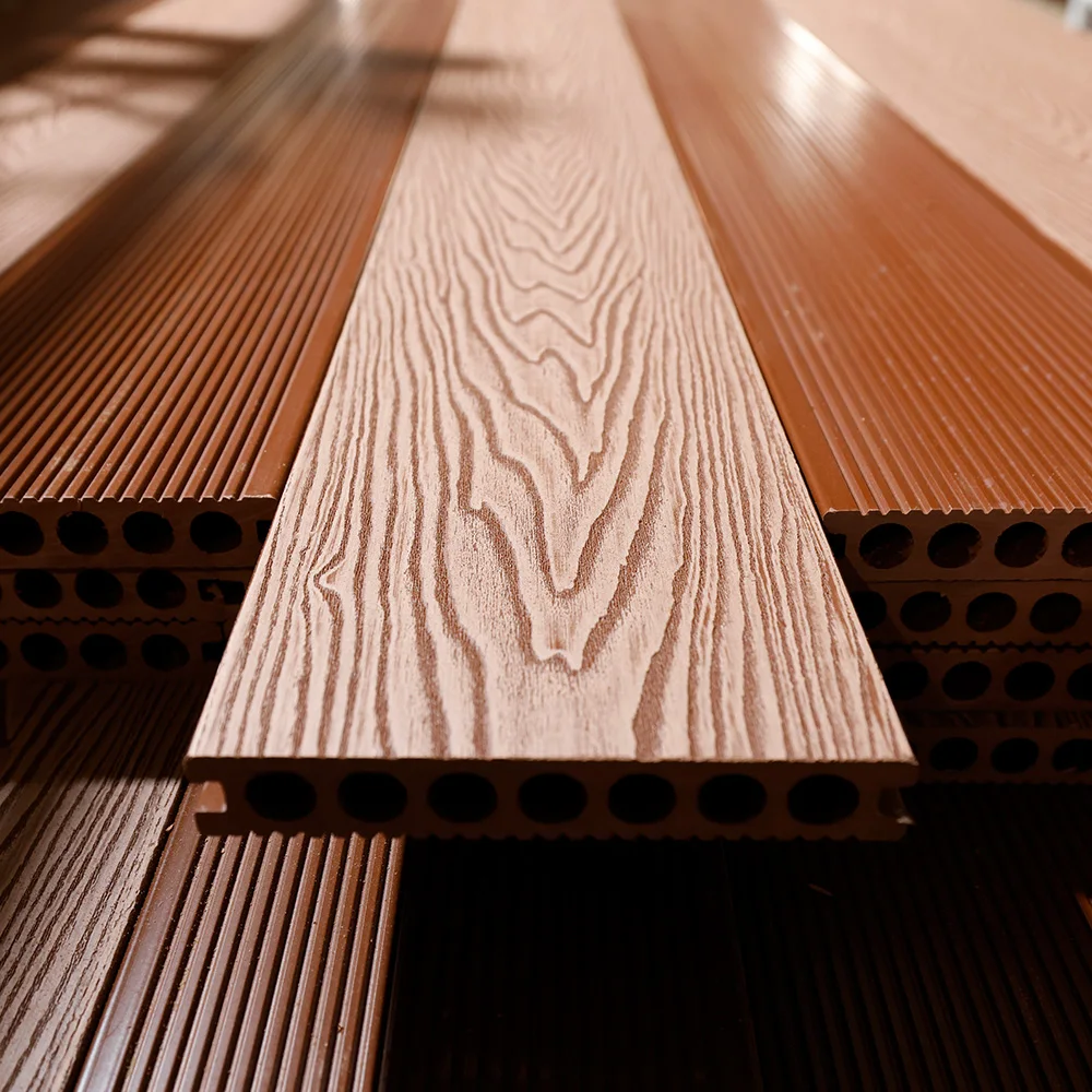 Balcony WPC Decking Composite Flooring Outdoor Waterproof Wood Plastic Board Garden Yard Patio Backyard Terrace Pool Privacy