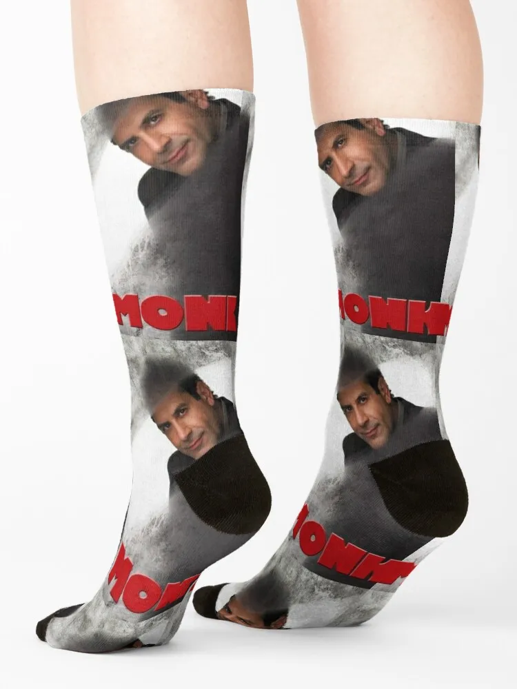 Monk tv show sticker Socks crazy winter gifts set happy Women Socks Men's