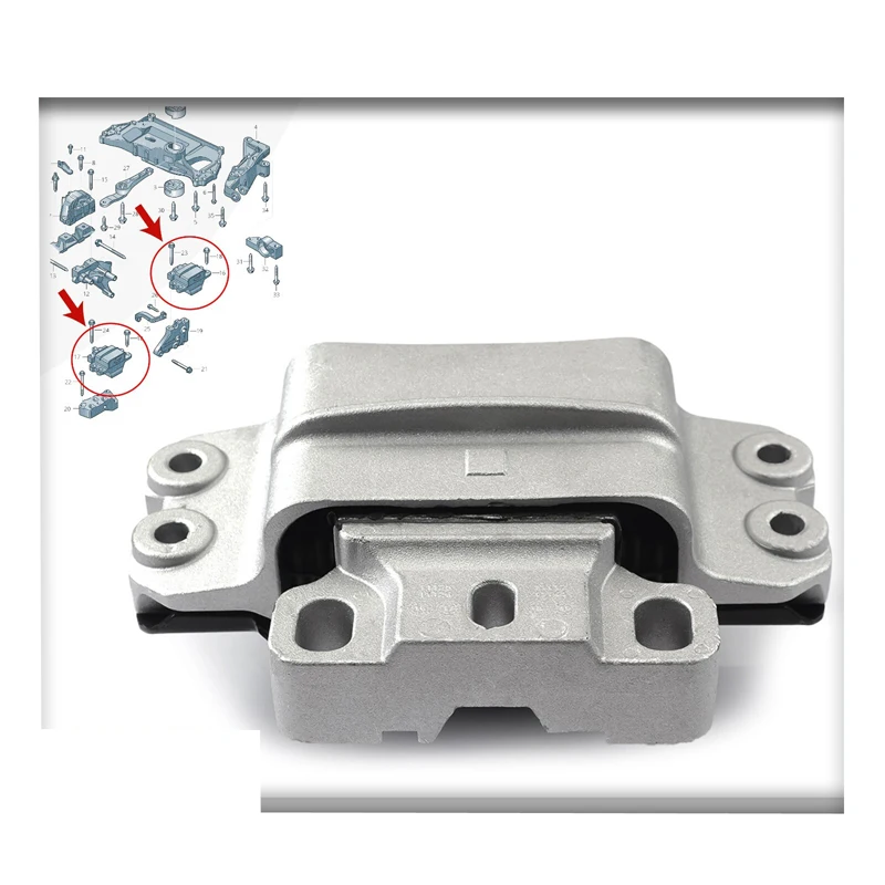 TRANSMISSION MOUNT REAR LEFT N/S FOR AUDI SEAT SKODA VW ENGINE 1K0199555M