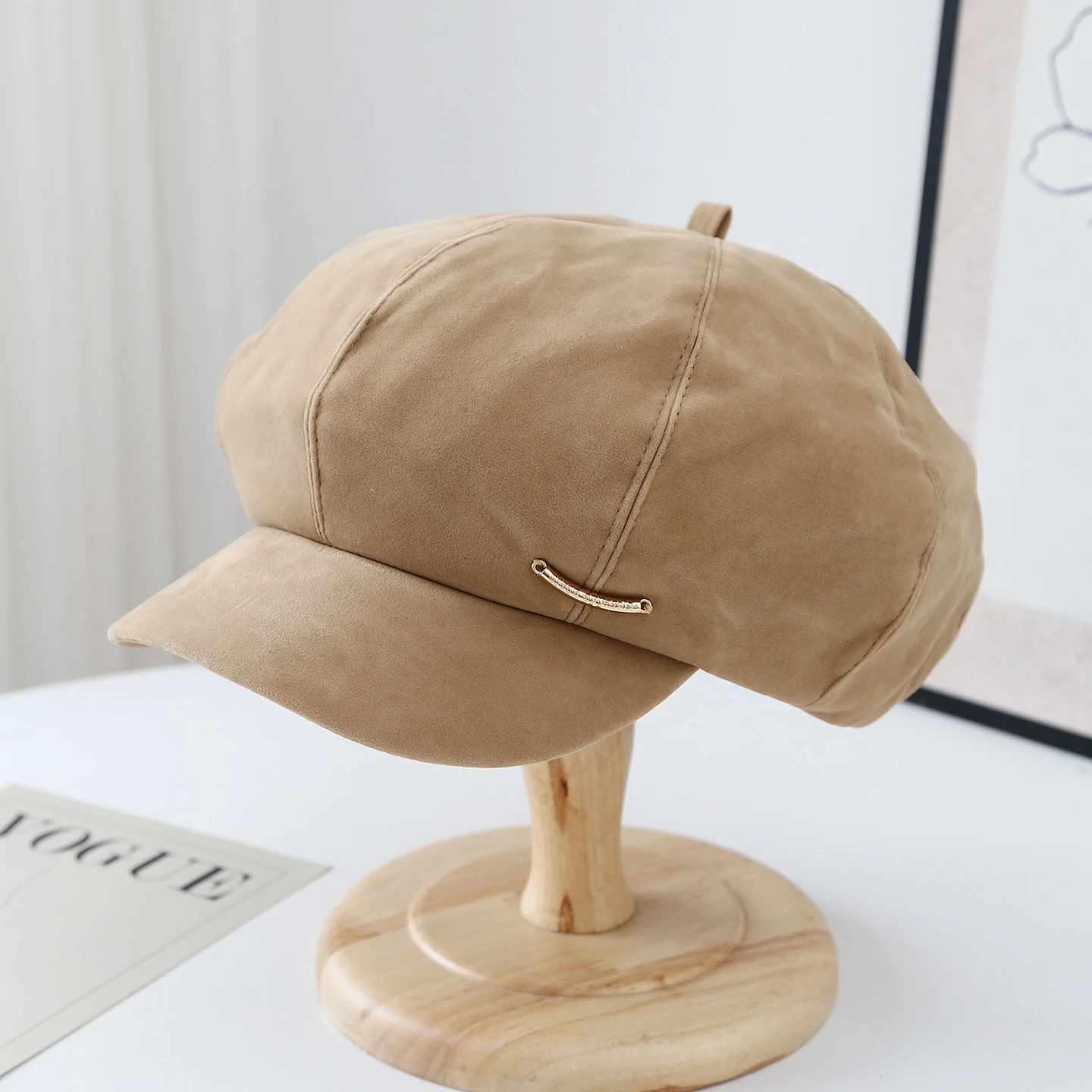 قبعة موزع الصحف قبعة الشتاء للنساء | قبعة سميكة مثمنة ومقاومة للبرودة على شكل رسام إكسسوارات عصرية #3