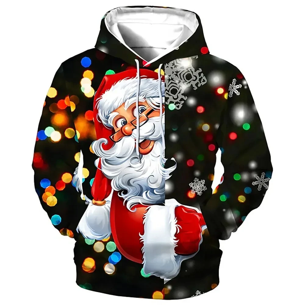 Christmas Santa Claus 3d Print Hoodie Men Women Fashion Long Sleeve Christmas Hoodie Sweatshirt Gift Coats Women Sweats Clothes