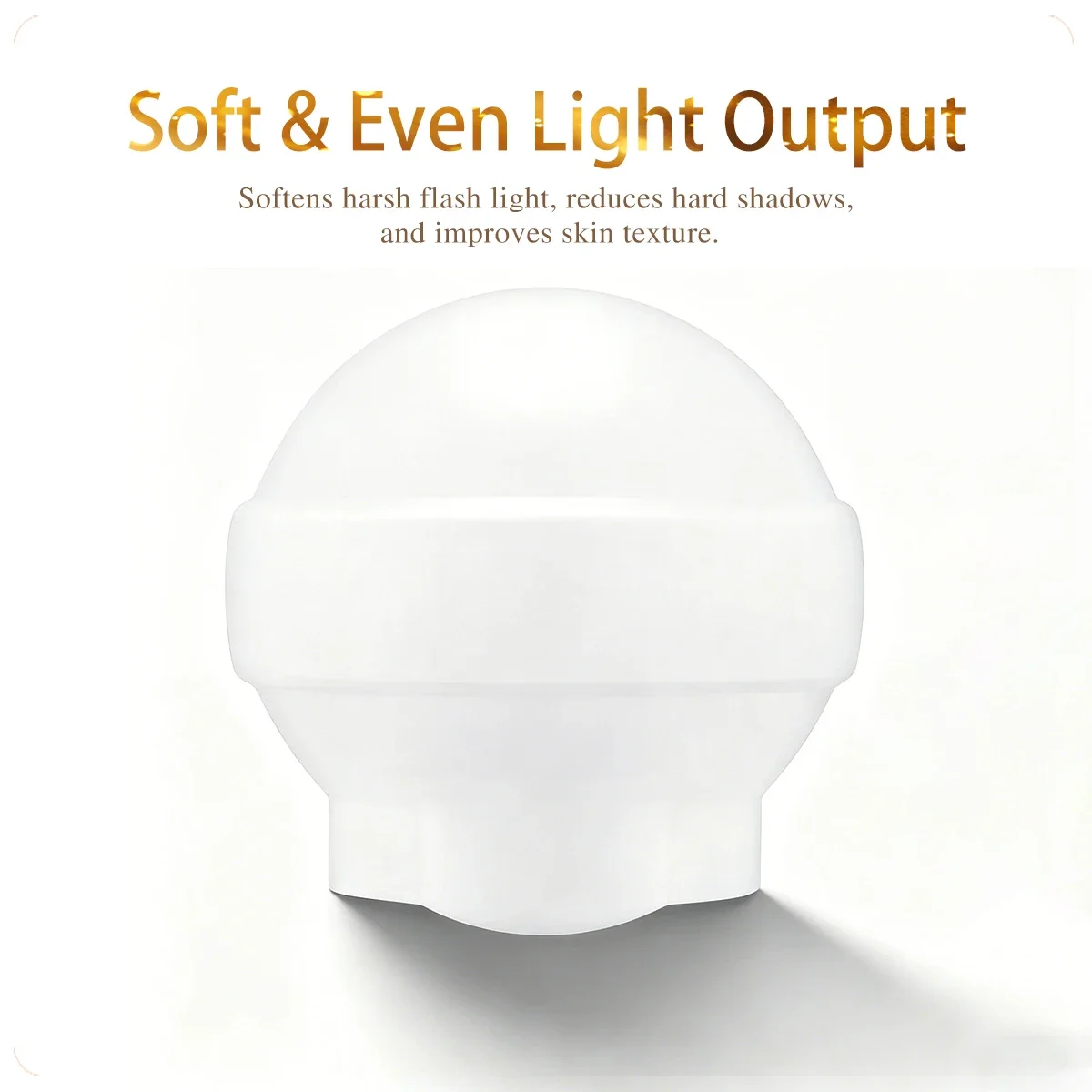 Picture 3: AK-R22 Silicone Soft Ball Diffuser for V1 Round Head Flash, AD100pro & H200R Speedlite