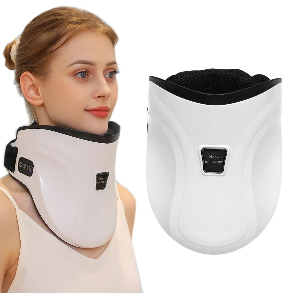 

Electric Heating Cervical Traction Device Neck Massage Cervical Spine Protector Hot Compress Neck Support Correction Pain Relif