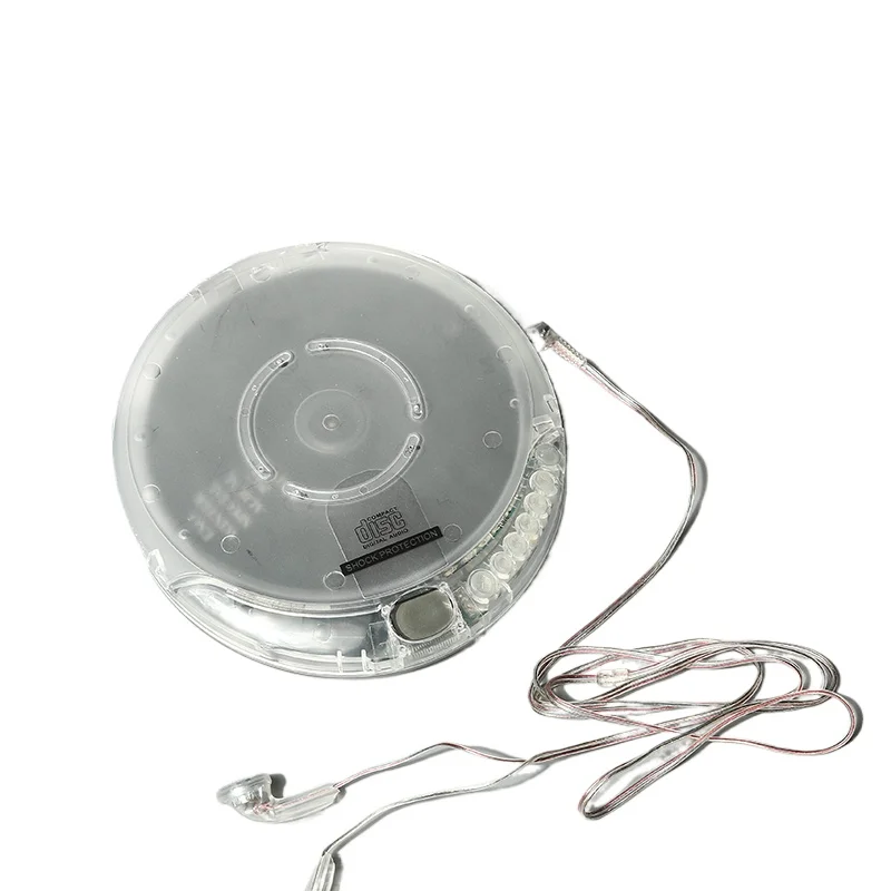 Fully Transparent CD Player Walkman Portable Brand New with Headphones USB Cable Gift Retro
