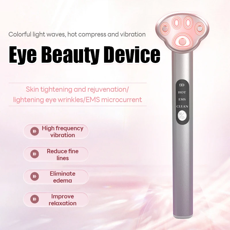 7 In 1 EMS Red Light Therapy Facial Wand กระชับผิว Anti-Aging Microcurrent ลดริ้วรอยลบความหมองคล้ําความงาม