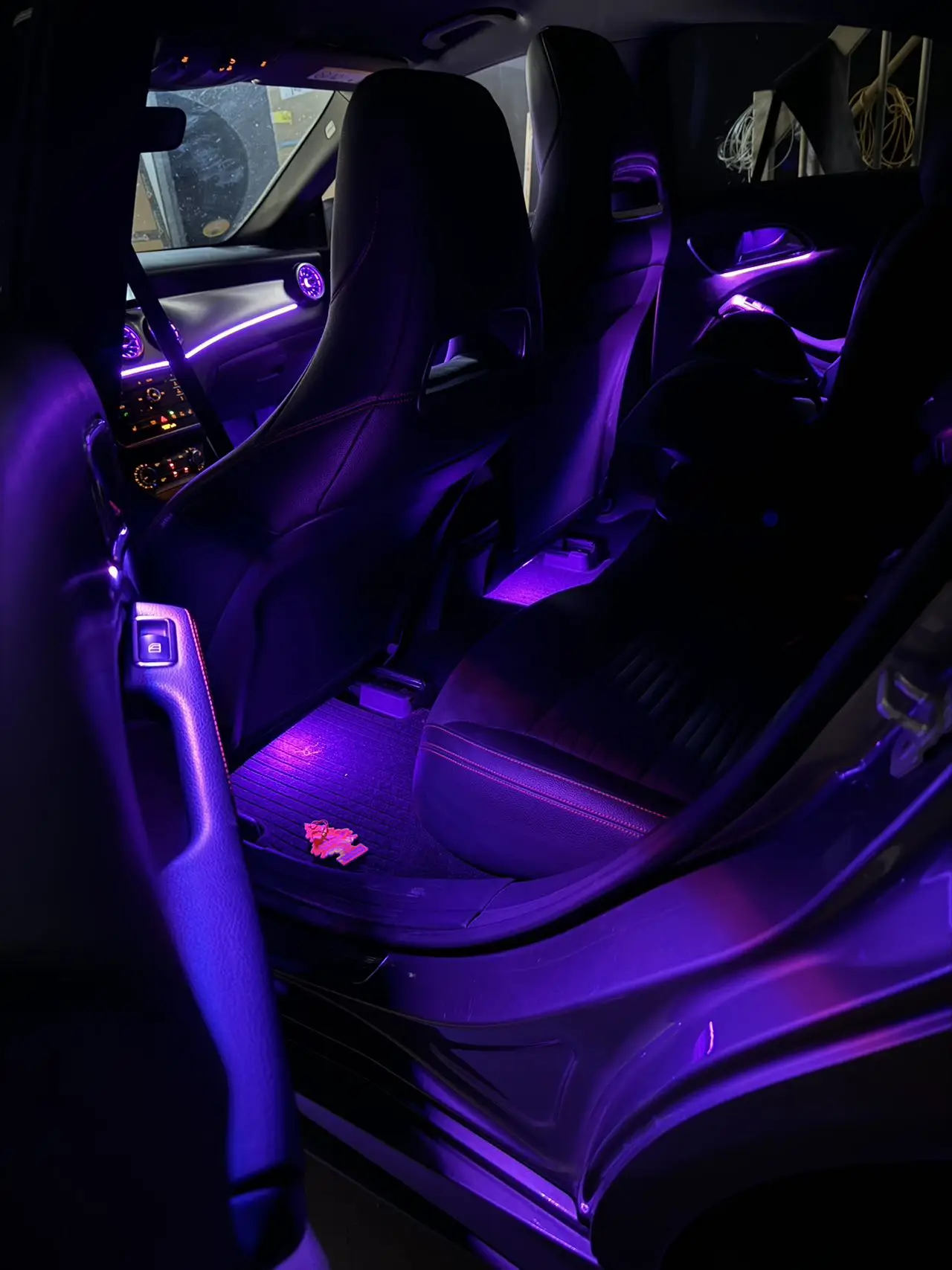 ICarsin Upgrade 64 Colors W117 Interior Ambient Lighting For Mercedes-Benz CLA W117 2013-2018 CLA200 CLA220 CLA45 LED Light