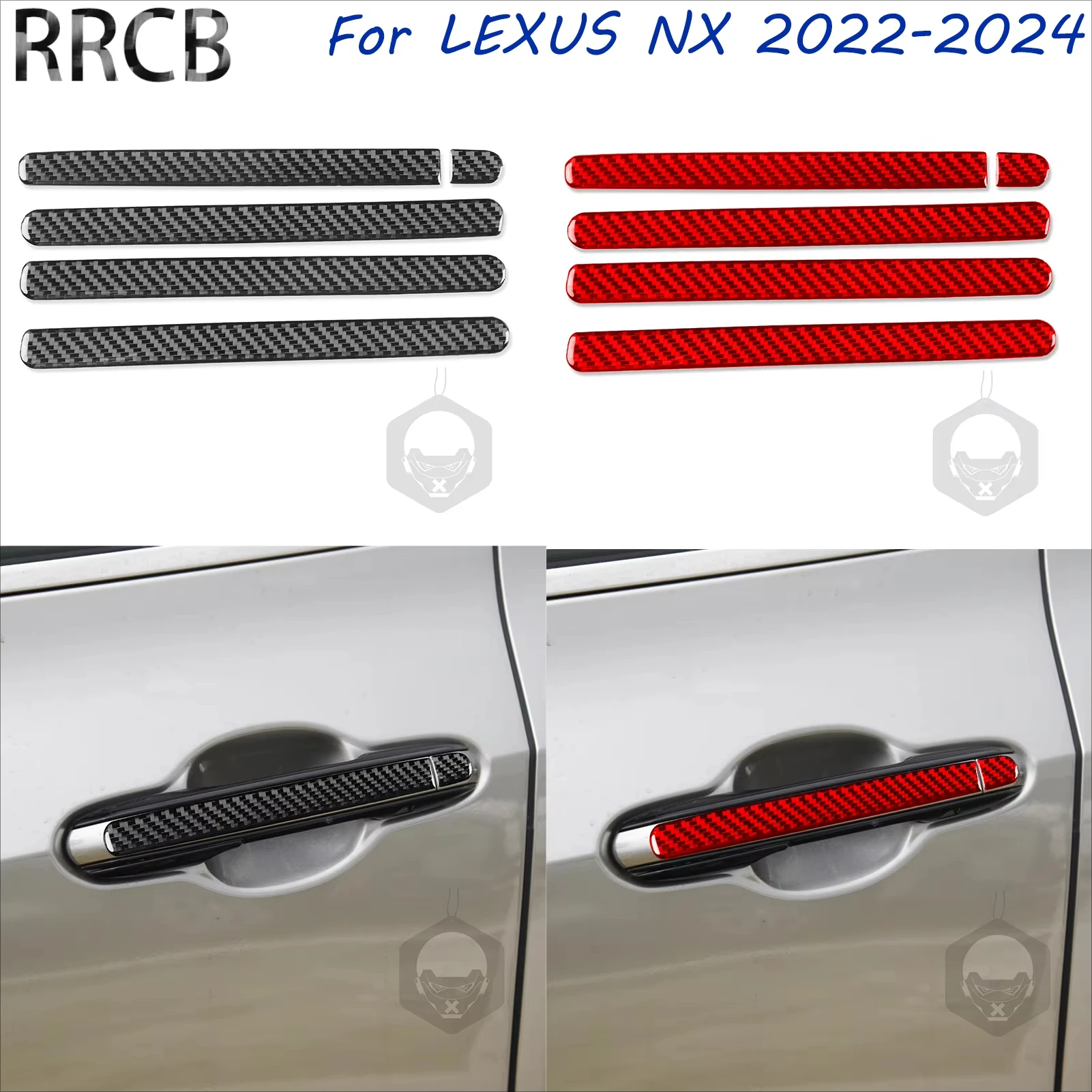 

For Lexus NX 250 350H 450H 2022-2024 Carbon Fiber Door Handle Exterior Car Interior Accessories Decorative Tuning Cover Stickers