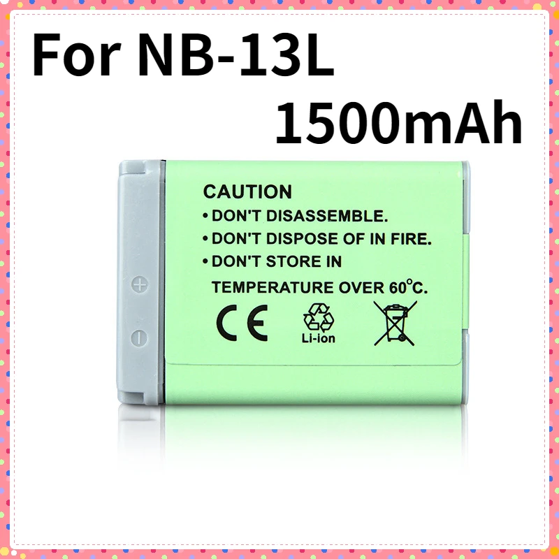 

1500mAh NB-13L Batteries For Canon Powershot G5X G7X G9X G7X Mark II SX620 HS SX720 HS SX730 HS G9X Mark II SX740