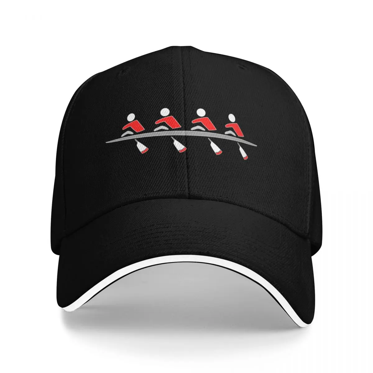 

Rowing - quad, red & black, dark background Baseball Cap Anime Kids Hat Caps Women Men's