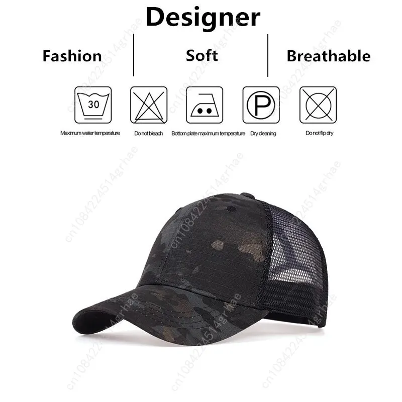 Unisex Solid Color Plaid Fabric Baseball Net Caps Spring and Summer Outdoor Adjustable Casual Hats Sunscreen Hat