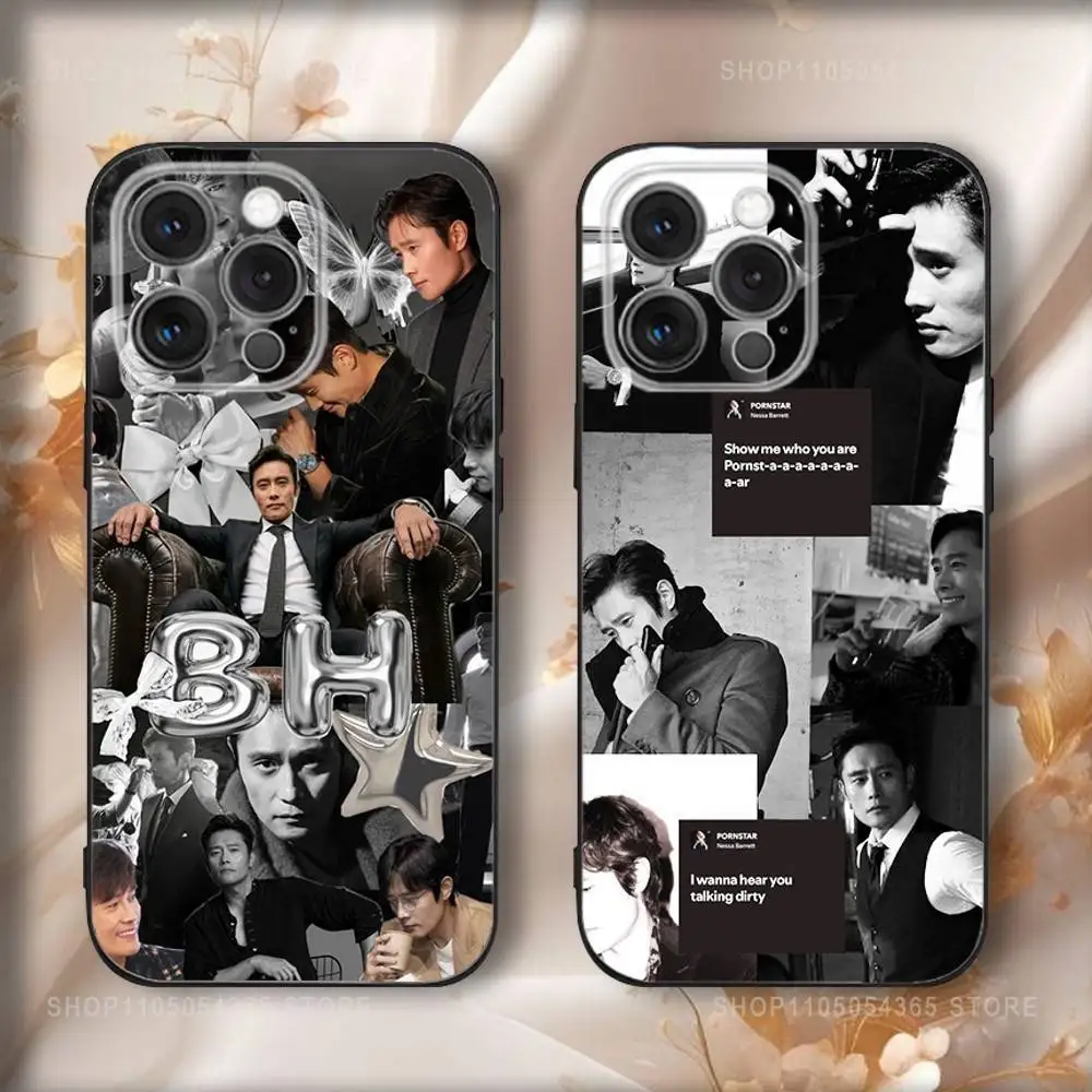

Actor Lee B-Byungs Huns Phone Case For iPhone16,15,14,13,12,11,Pro,Max,Plus,X,XS,SE4,E,Mini,Soft Black Case