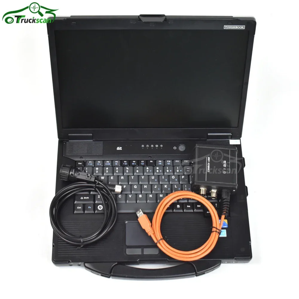 Toughbook CFC2 laptop and For Linde Canbox BT Adapter Kit Pathfinder LSG Forklift Professional Diagnostic Tool