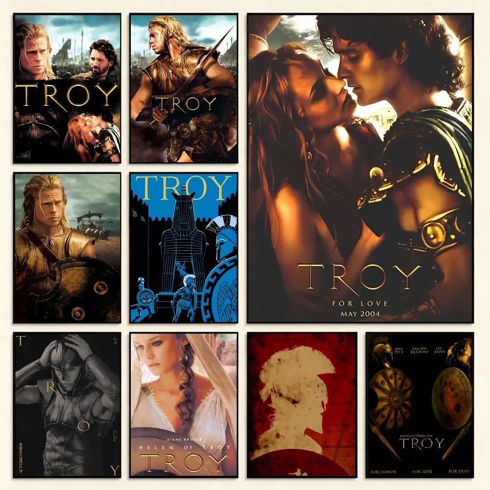 Historical movie Troy Poster Series Print Unframed Aesthetic Wall Decor Gift Living Room Bedroom