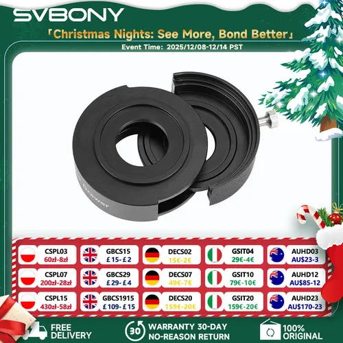 Svbony SV226 Cajón de filtro Moldeo integrado Diseño con fugas de luz Nti con soporte para fotografía de cielo profundo montada en filtro