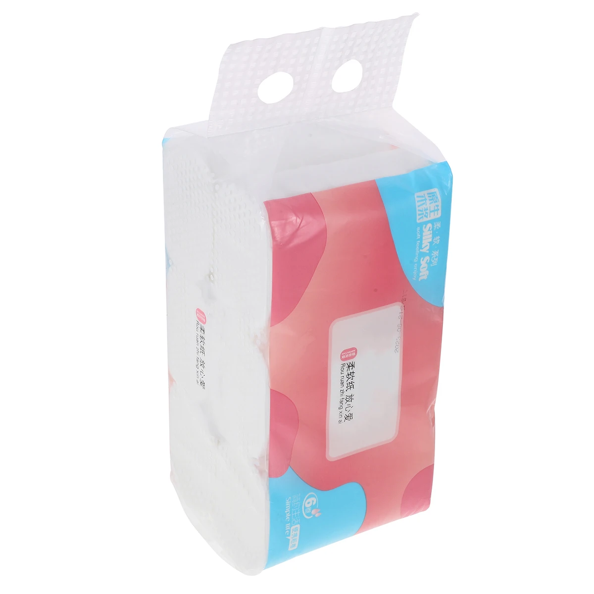 

Coreless Toilet 6 Rolls White Affordable Toilet Roll Paper Pack Wood Pulp Family Office Use Home Tissue Paper
