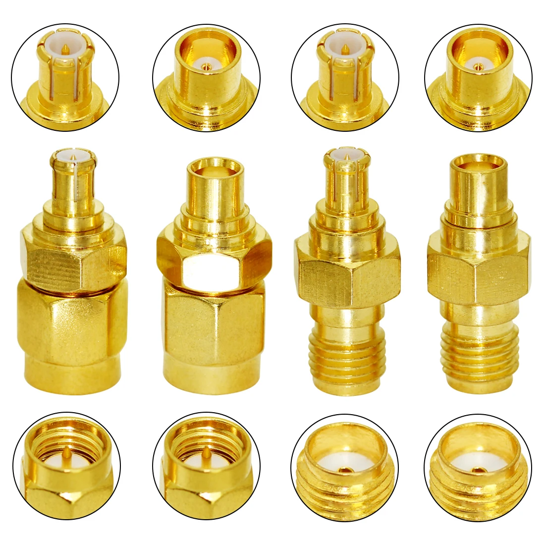 1pc SMA  Female Male Switch MCX  Plug Jack  RF Coax Adapter Convertor  Straight  Goldplated Wholesale For Wifi New