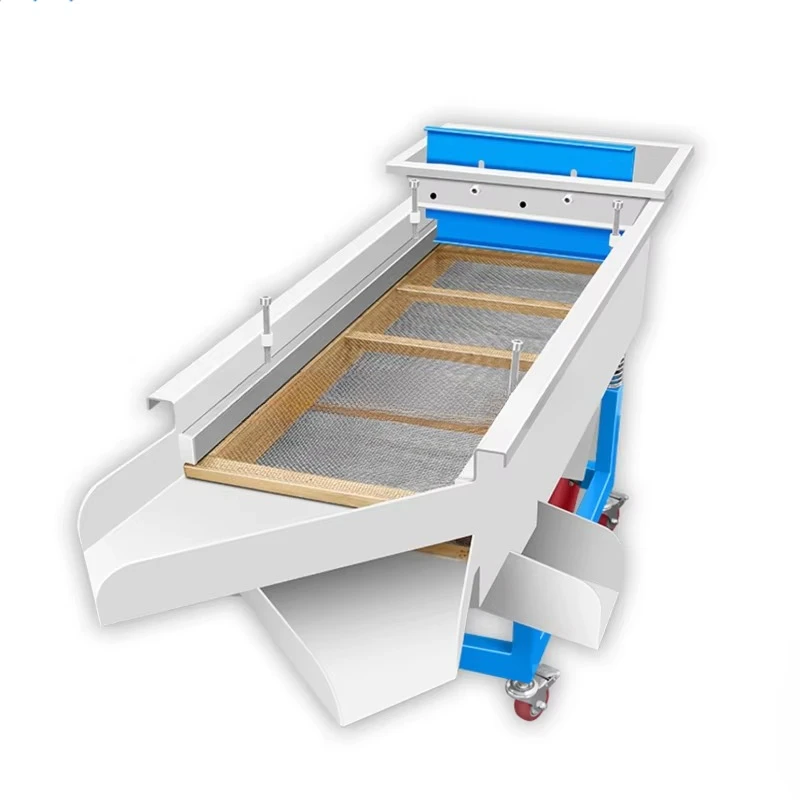 High-quality low-carbon steel horizontal vibrating screen sand machine multi-functional grain cleaning seed sorting vibration