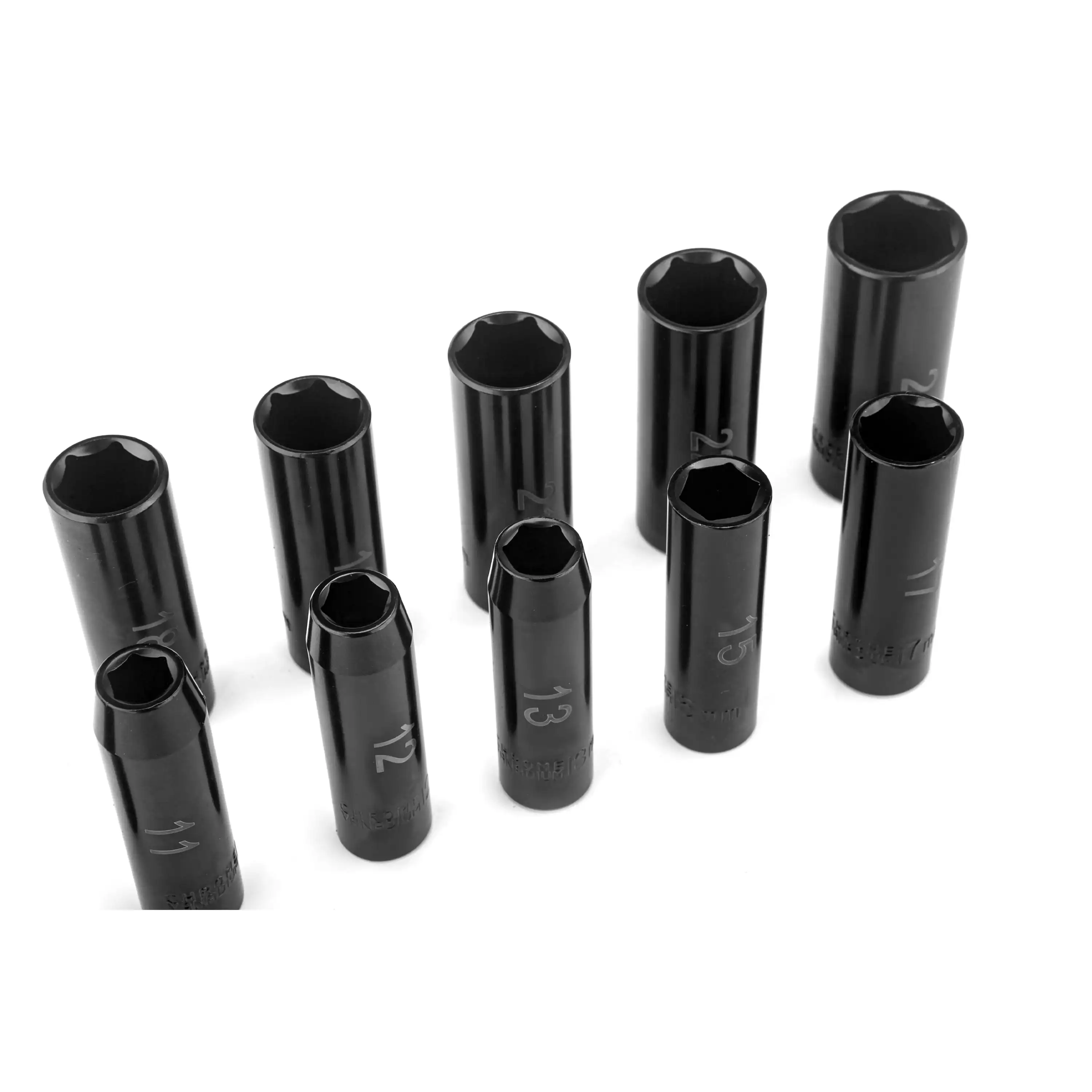 11-Piece 1/2" Drive Deep 6-Point Impact Metric Socket Set