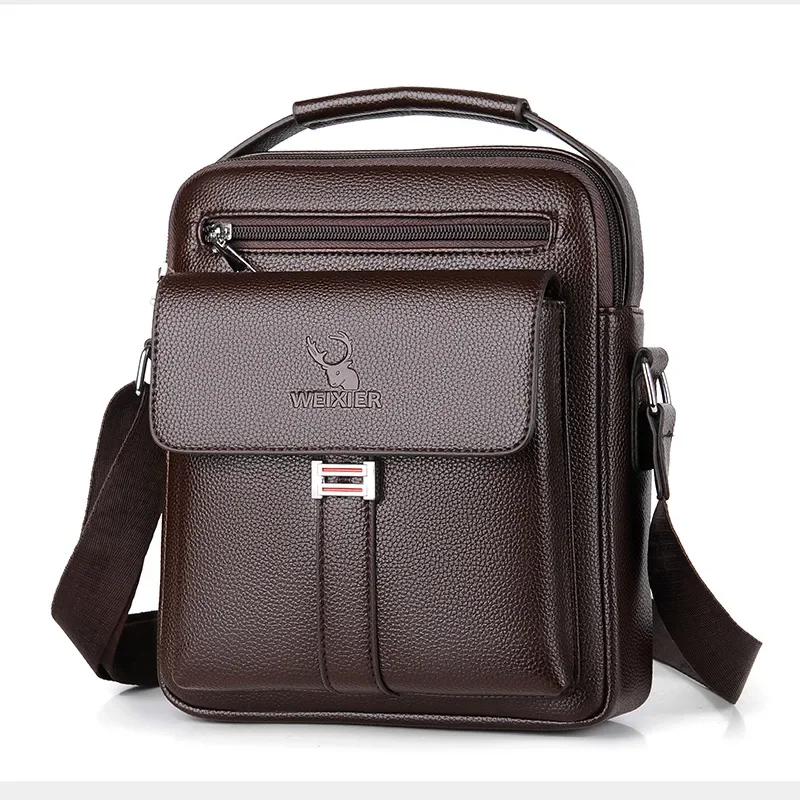 

New Shoulder Bags husband Men Crossbody Bag Quality Luxury PU Leather Casual Handbag Men's Messenger Bags Tote Bag