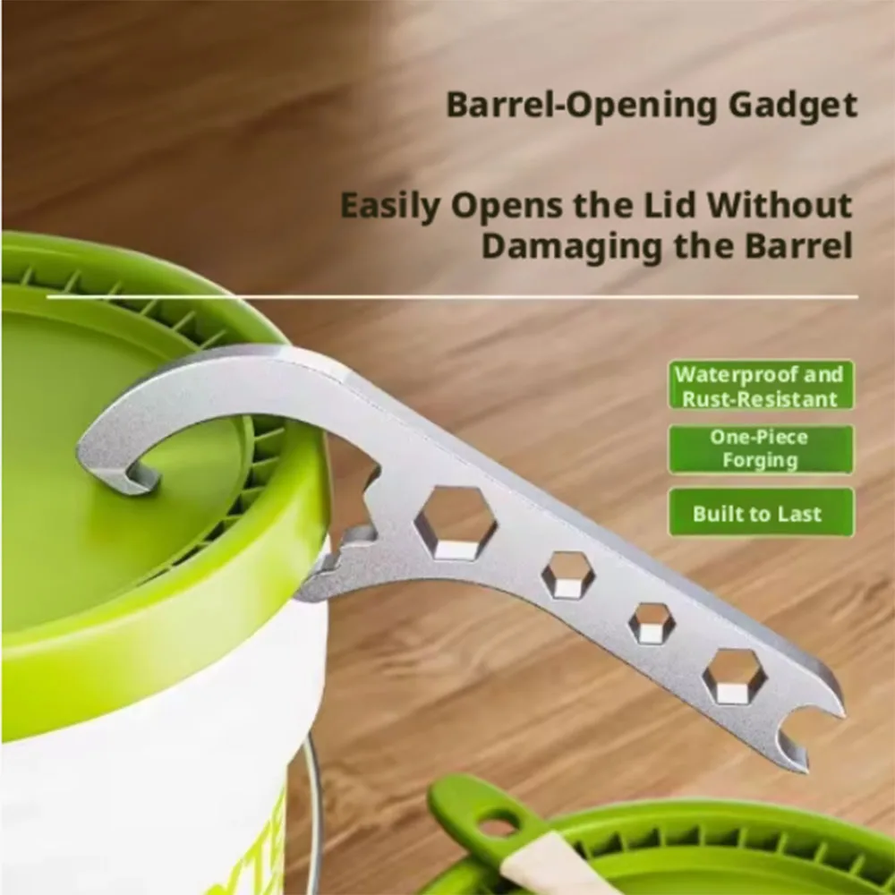 Multifunctional Paint Bucket Opener, Lid Remover, Opening Wrench, Stainless Steel Can Opener, Paint Pail Lid Opener