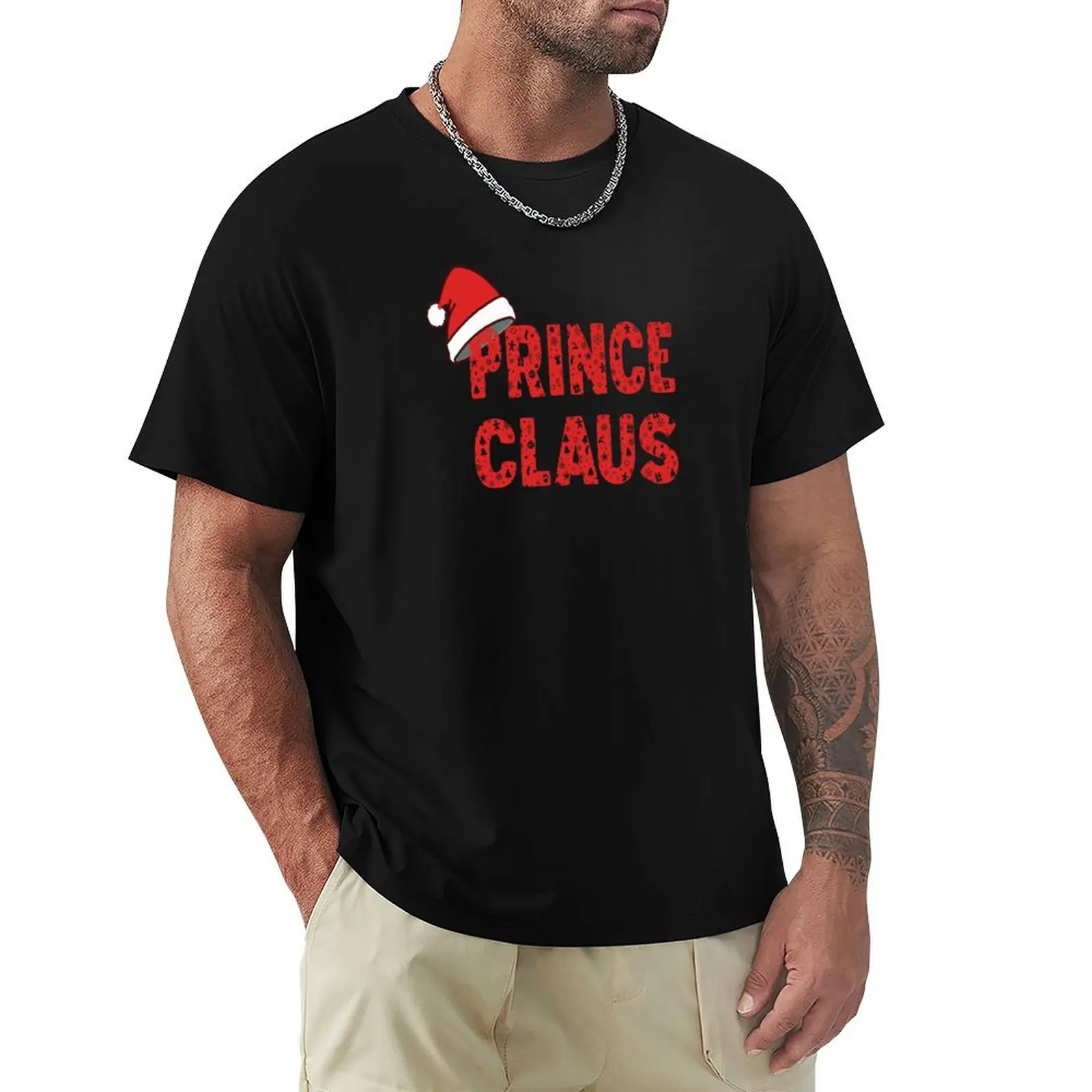 

Prince Claus Santa Family Matching Group Christmas product T-Shirt for a boy cotton man t-shirts mens t shirts top quality
