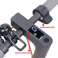 Protective Screen Film Scooter Accelerator Sticker Scooter Central Carbon Fiber PVC Sticker Case for Xiaomi M365 Pro Accessory