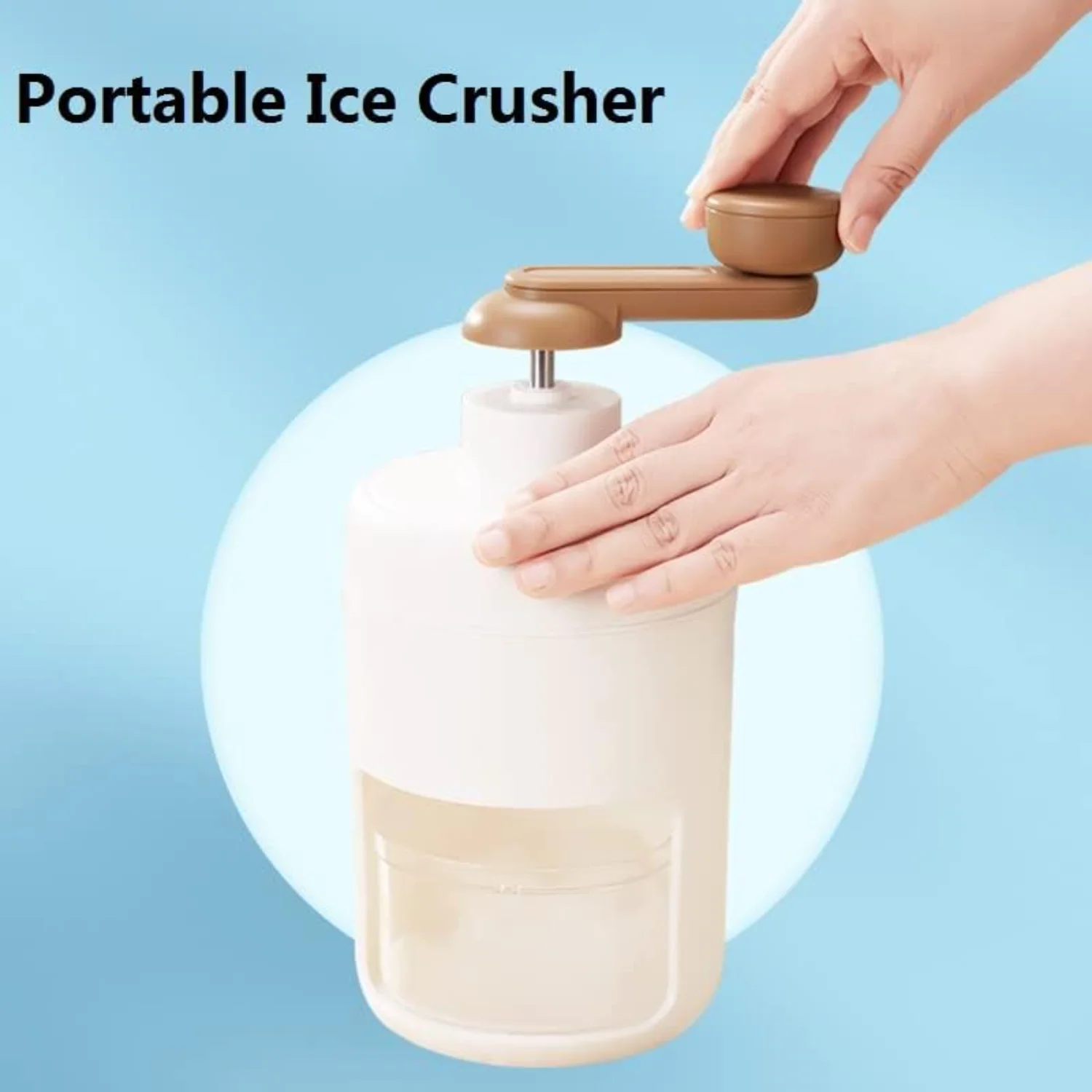 

Shaved Ice Machine Snow Cone Machine Manual - Portable Ice Crusher and Shaved Ice Machine with Free Ice Cube Trays - BPA Free